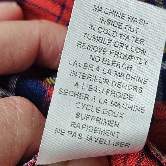 Frank & Eileen Relaxed Button Up Shirt Red Plaid Women's XS - Picture 12 of 16